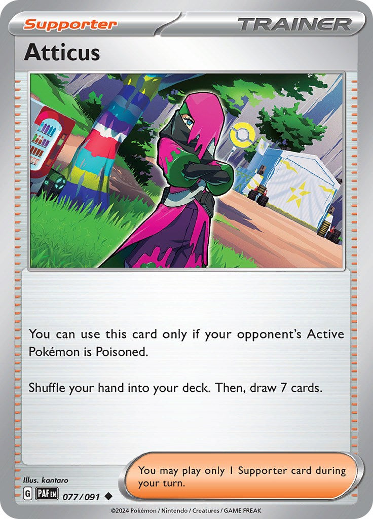 Atticus (077/091) [Scarlet & Violet: Paldean Fates] | Infinity Cards & Collectibles