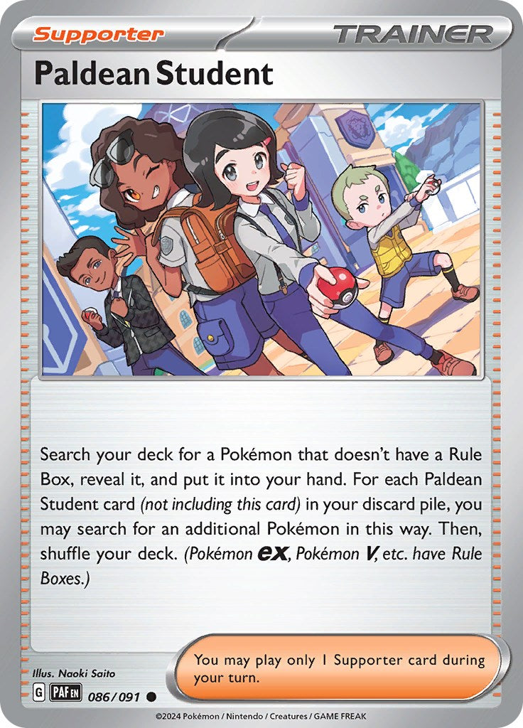 Paldean Student (086/091) [Scarlet & Violet: Paldean Fates] | Infinity Cards & Collectibles