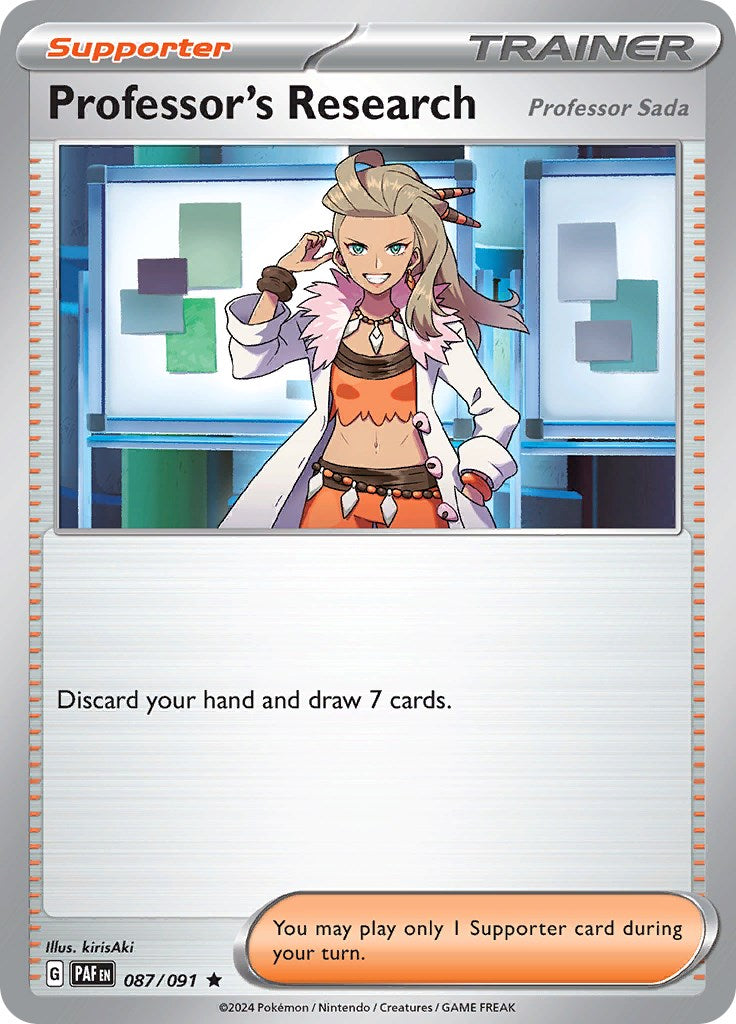 Professor's Research (087/091) [Scarlet & Violet: Paldean Fates] | Infinity Cards & Collectibles