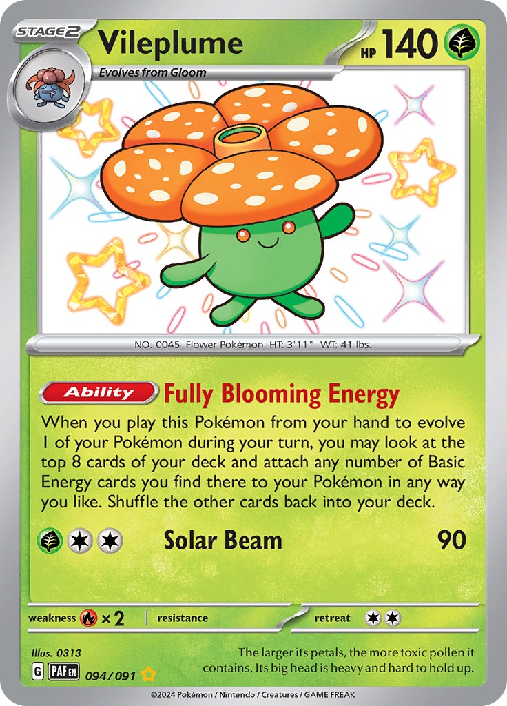 Vileplume (094/091) [Scarlet & Violet: Paldean Fates] | Infinity Cards & Collectibles