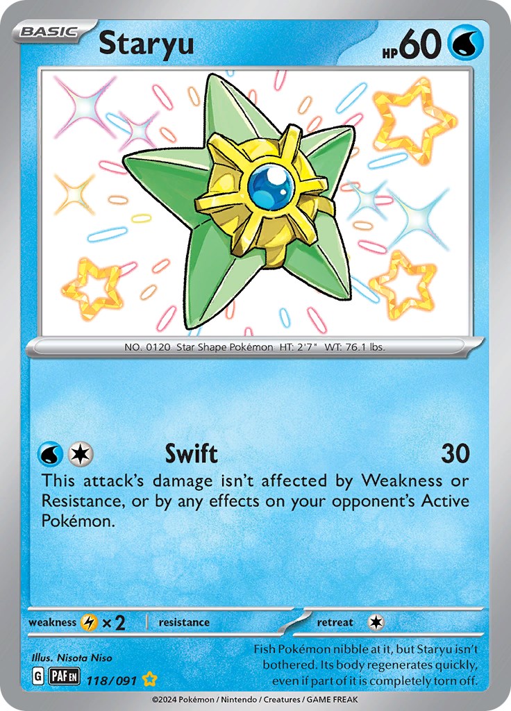 Staryu (118/091) [Scarlet & Violet: Paldean Fates] | Infinity Cards & Collectibles