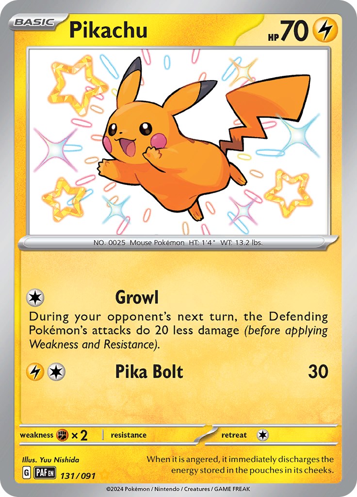 Pikachu (131/091) [Scarlet & Violet: Paldean Fates] | Infinity Cards & Collectibles