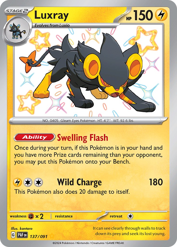 Luxray (137/091) [Scarlet & Violet: Paldean Fates] | Infinity Cards & Collectibles
