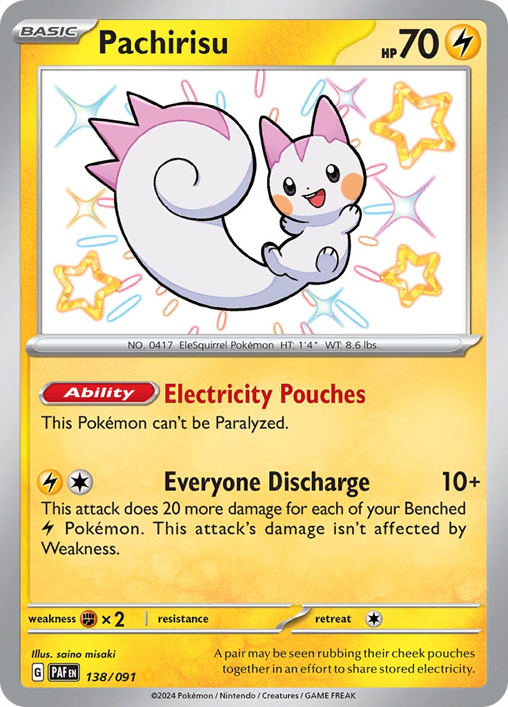 Pachirisu (138/091) [Scarlet & Violet: Paldean Fates] | Infinity Cards & Collectibles