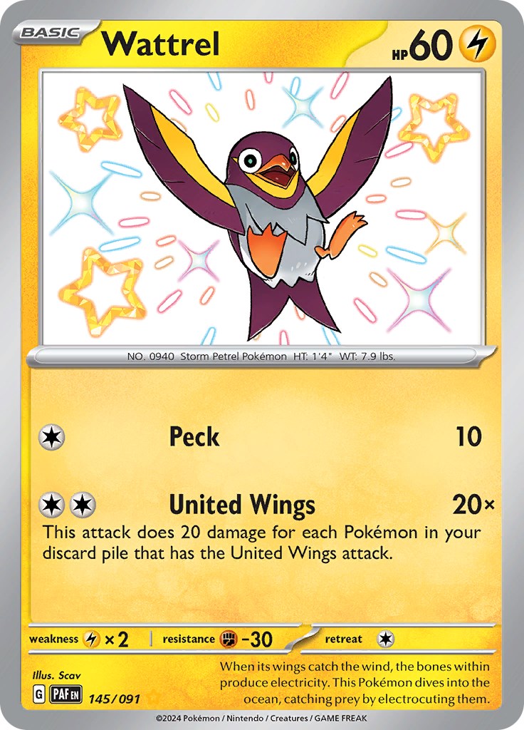 Wattrel (145/091) [Scarlet & Violet: Paldean Fates] | Infinity Cards & Collectibles