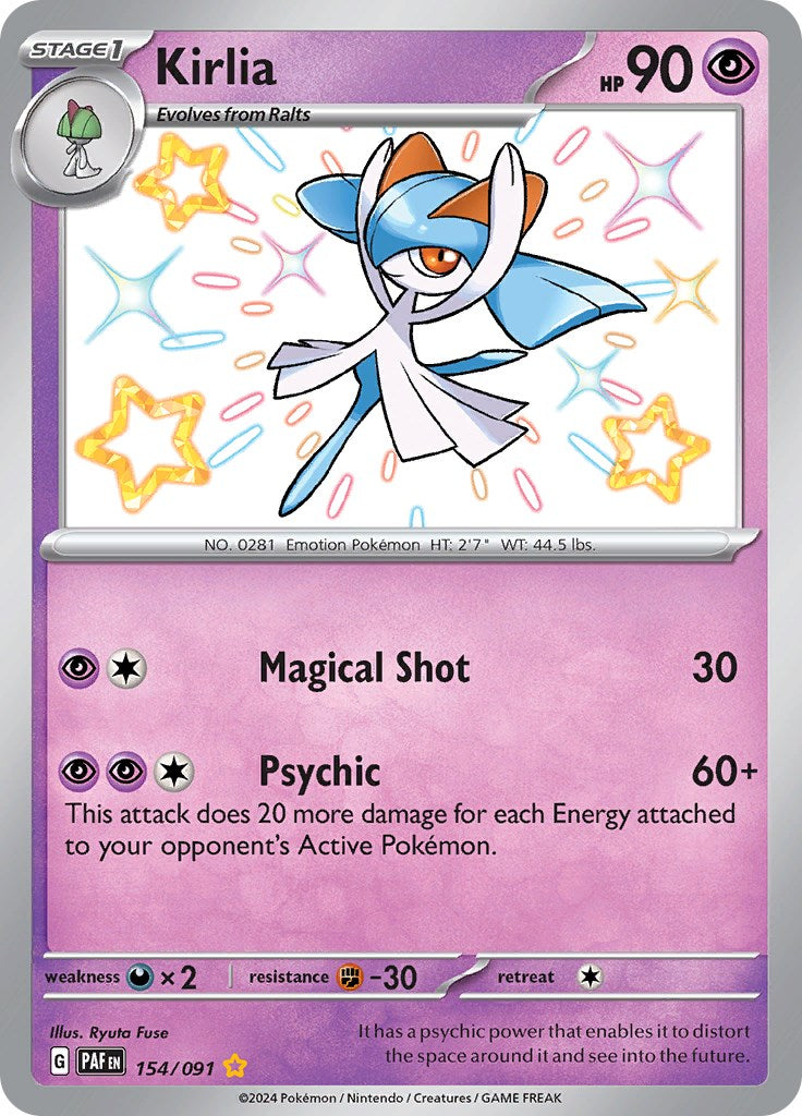 Kirlia (154/091) [Scarlet & Violet: Paldean Fates] | Infinity Cards & Collectibles
