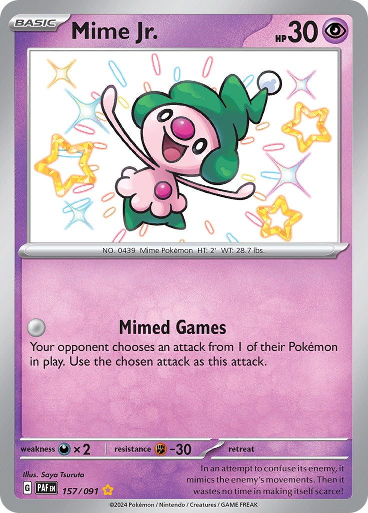 Mime Jr. (157/091) [Scarlet & Violet: Paldean Fates] | Infinity Cards & Collectibles