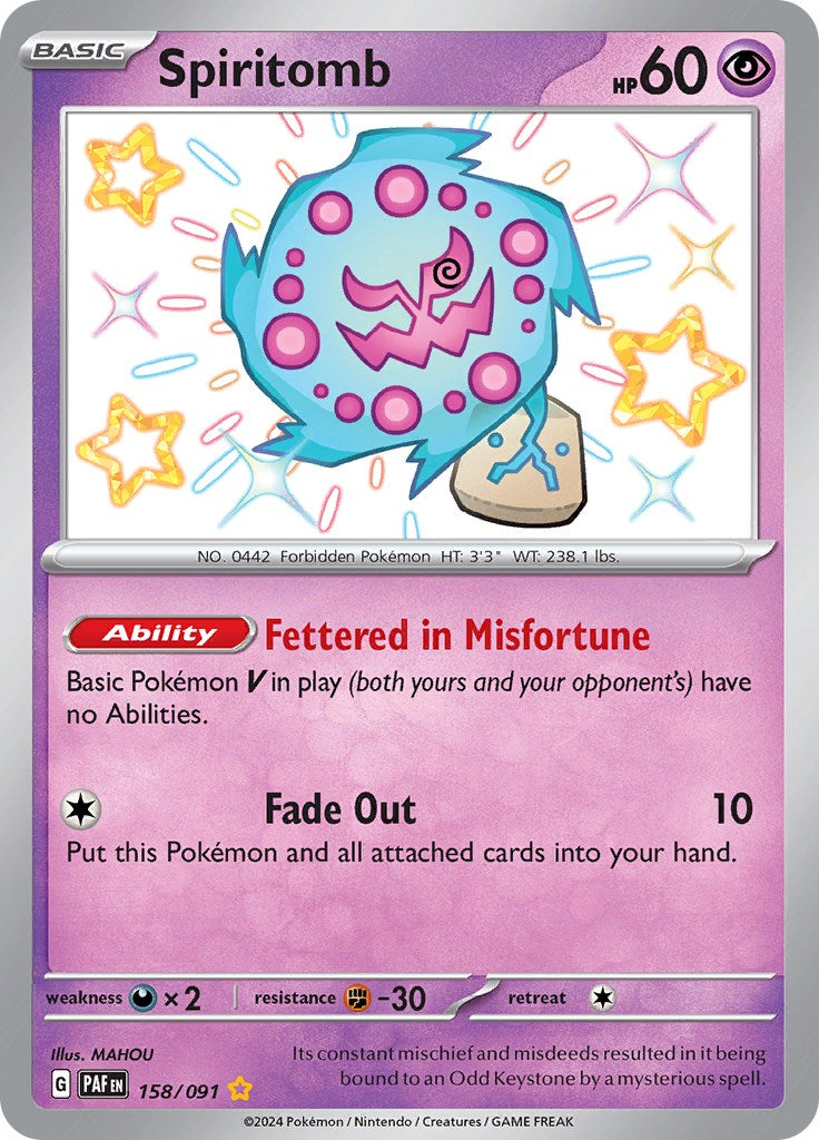 Spiritomb (158/091) [Scarlet & Violet: Paldean Fates] | Infinity Cards & Collectibles