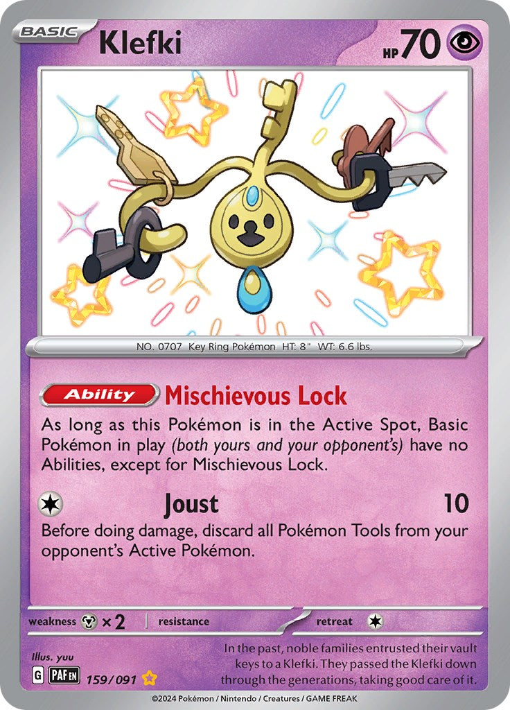 Klefki (159/091) [Scarlet & Violet: Paldean Fates] | Infinity Cards & Collectibles