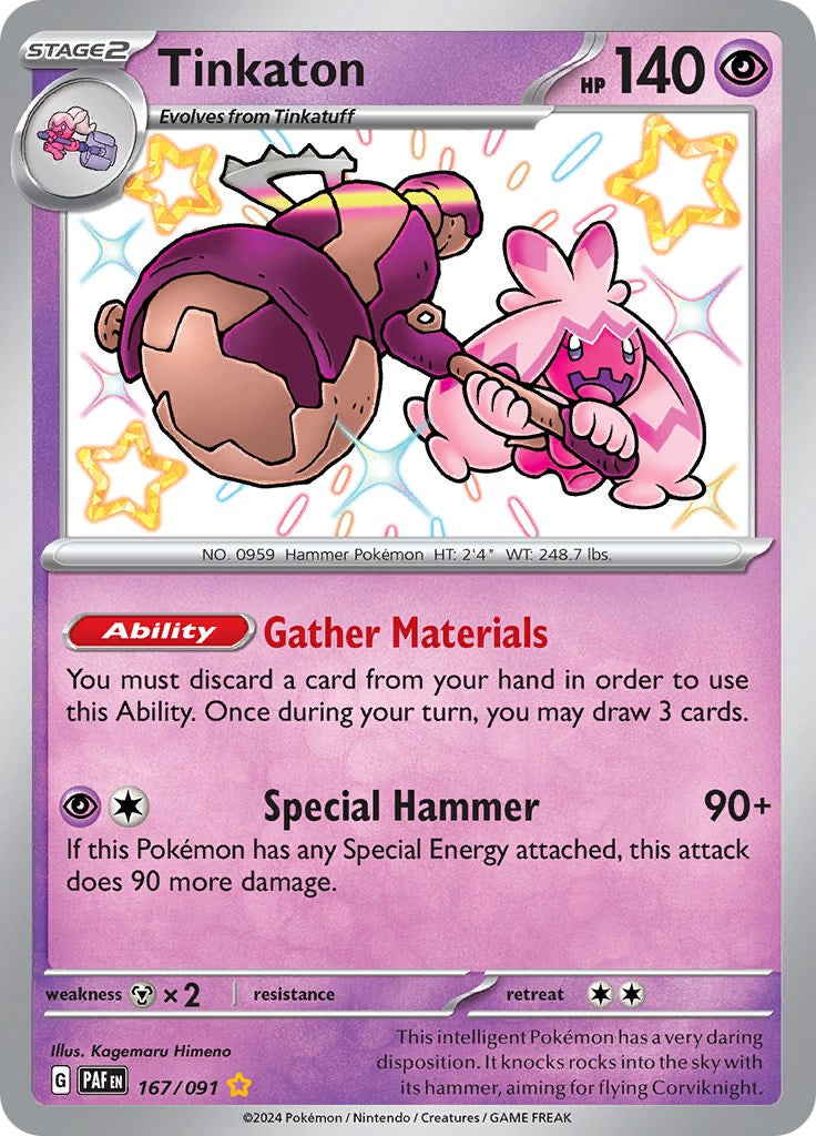 Tinkaton (167/091) [Scarlet & Violet: Paldean Fates] | Infinity Cards & Collectibles