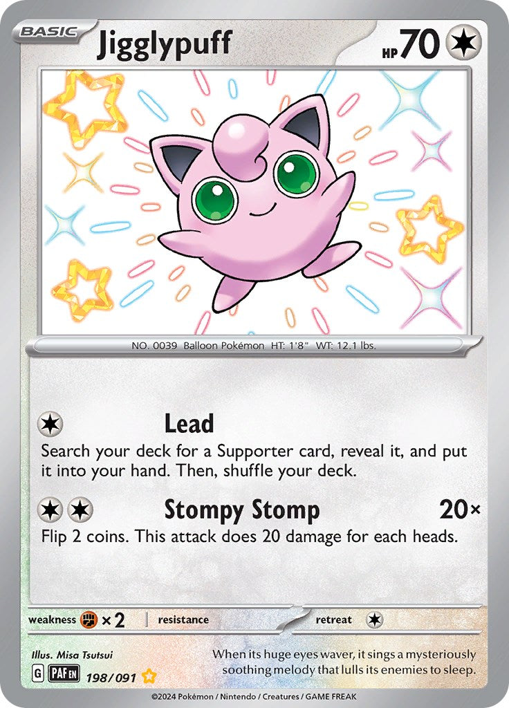 Jigglypuff (198/091) [Scarlet & Violet: Paldean Fates] | Infinity Cards & Collectibles
