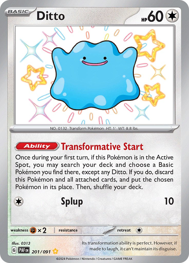 Ditto (201/091) [Scarlet & Violet: Paldean Fates] | Infinity Cards & Collectibles