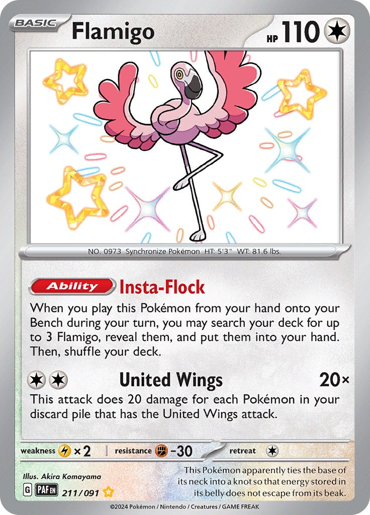 Flamigo (211/091) [Scarlet & Violet: Paldean Fates] | Infinity Cards & Collectibles