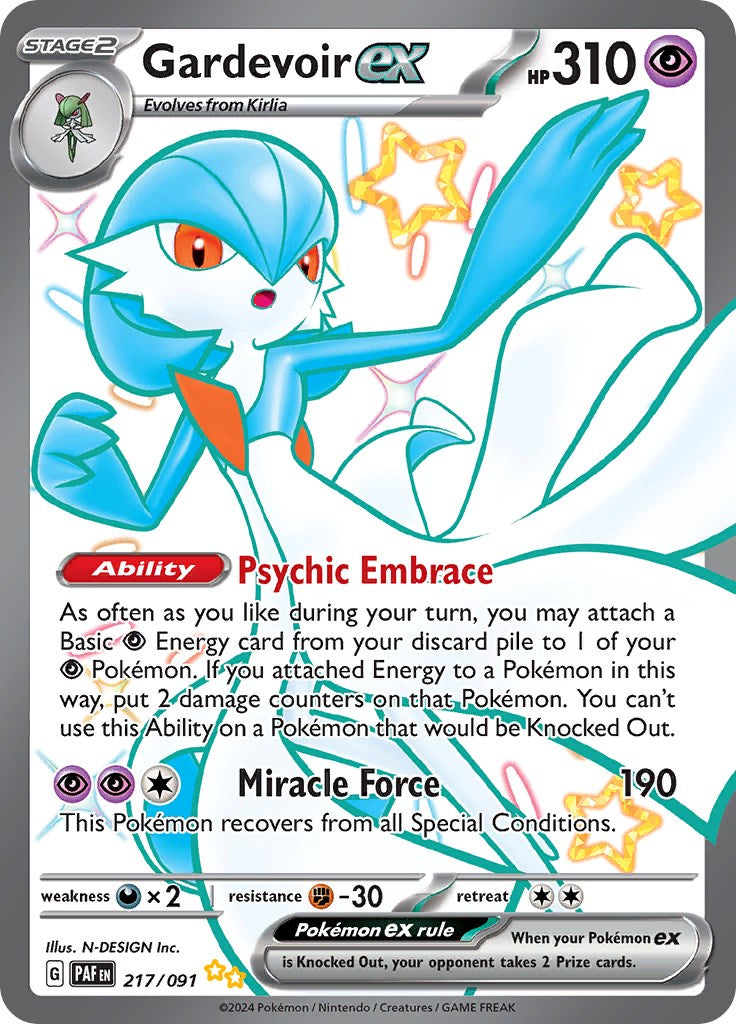 Gardevoir ex (217/091) [Scarlet & Violet: Paldean Fates] | Infinity Cards & Collectibles