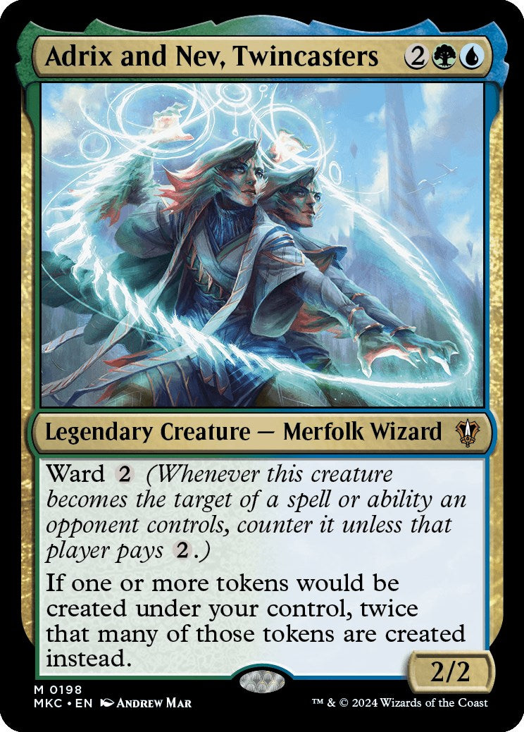 Adrix and Nev, Twincasters [Murders at Karlov Manor Commander] | Infinity Cards & Collectibles