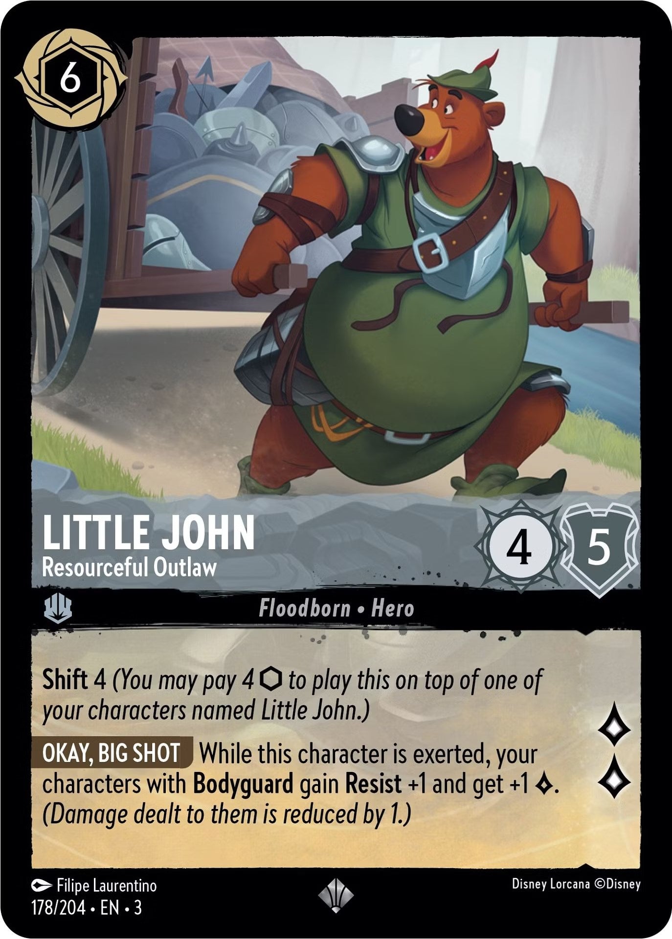 Little John - Resourceful Outlaw (178/204) [Into the Inklands] | Infinity Cards & Collectibles