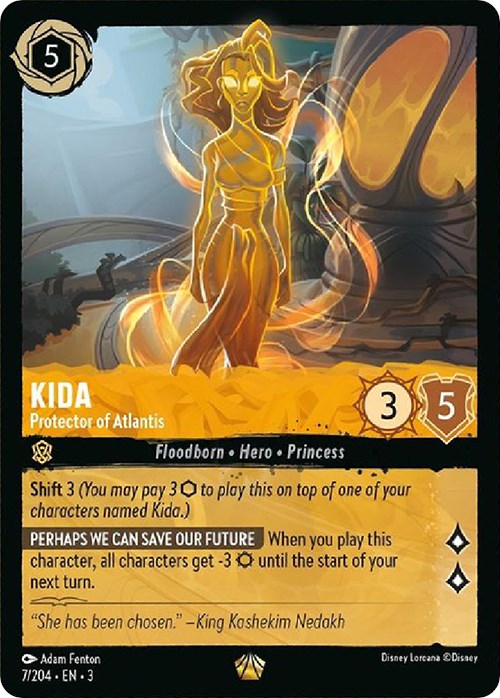 Kida - Protector of Atlantis (7/204) [Into the Inklands] | Infinity Cards & Collectibles