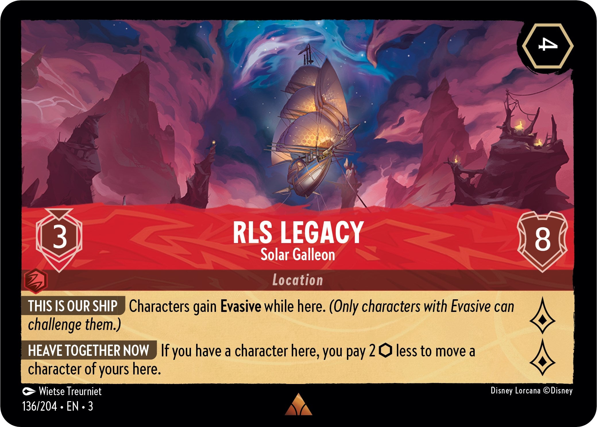 RLS Legacy - Solar Galleon (136/204) [Into the Inklands] | Infinity Cards & Collectibles