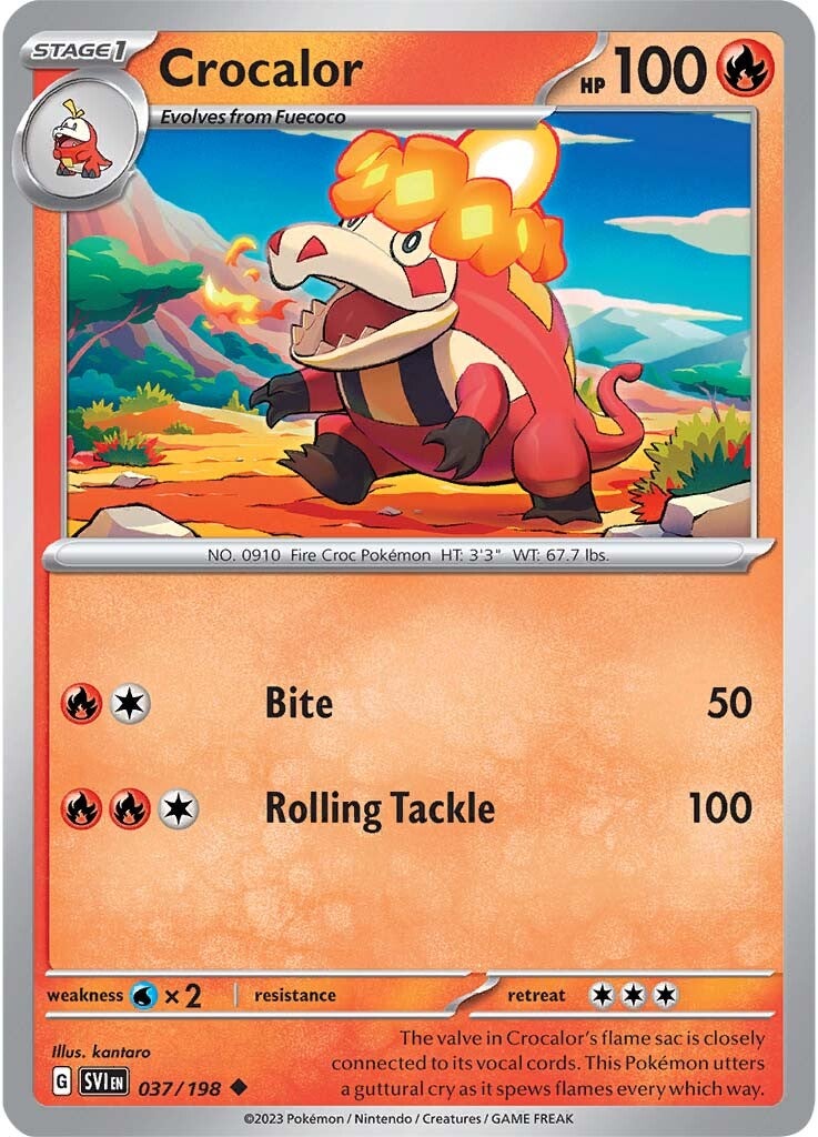 Crocalor (037/198) [Scarlet & Violet: Base Set] | Infinity Cards & Collectibles