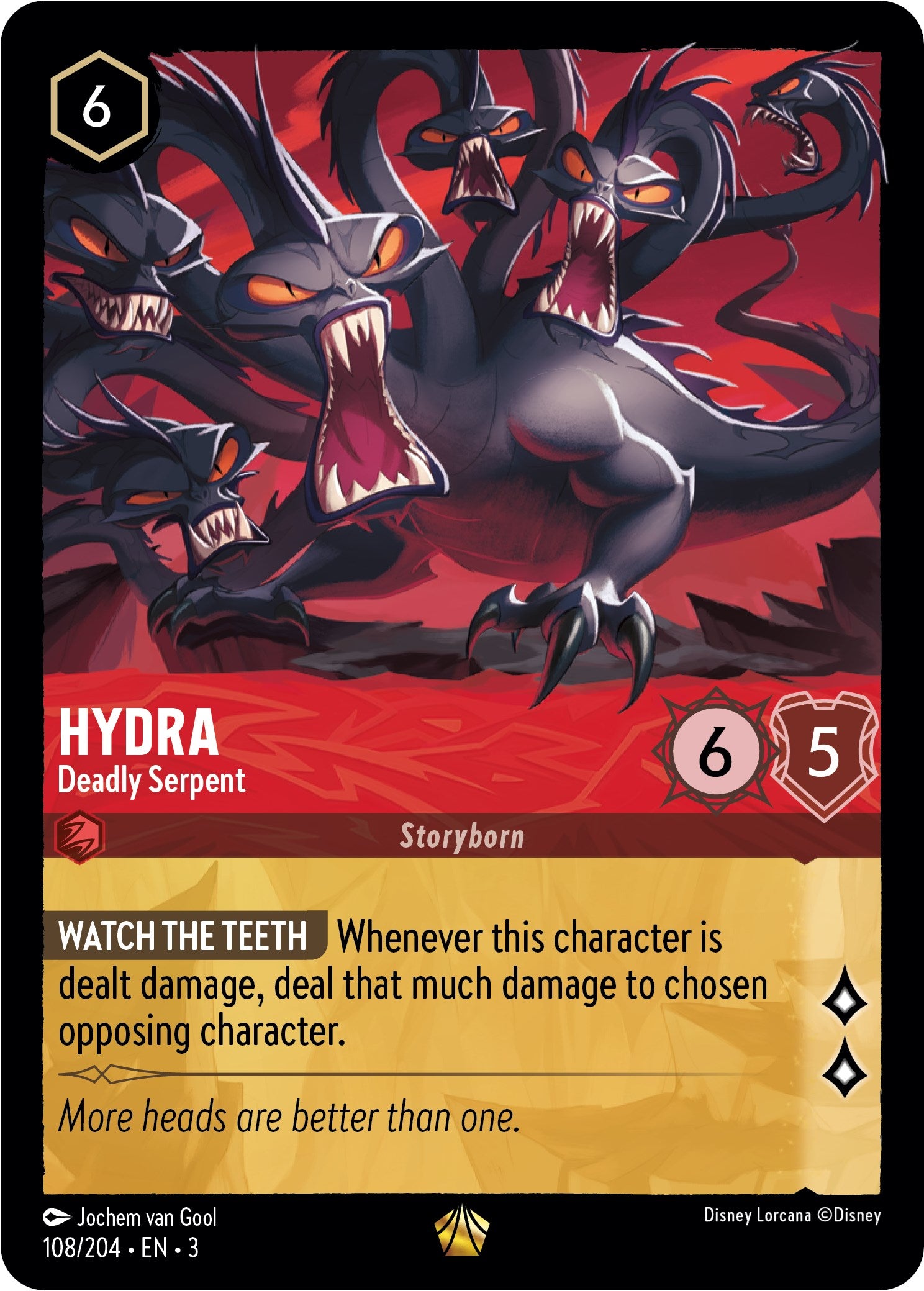 Hydra - Deadly Serpent (108/204) [Into the Inklands] | Infinity Cards & Collectibles