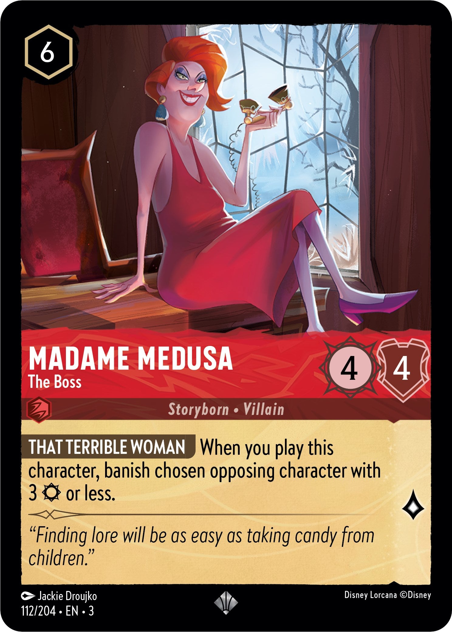 Madame Medusa - The Boss (112/204) [Into the Inklands] | Infinity Cards & Collectibles