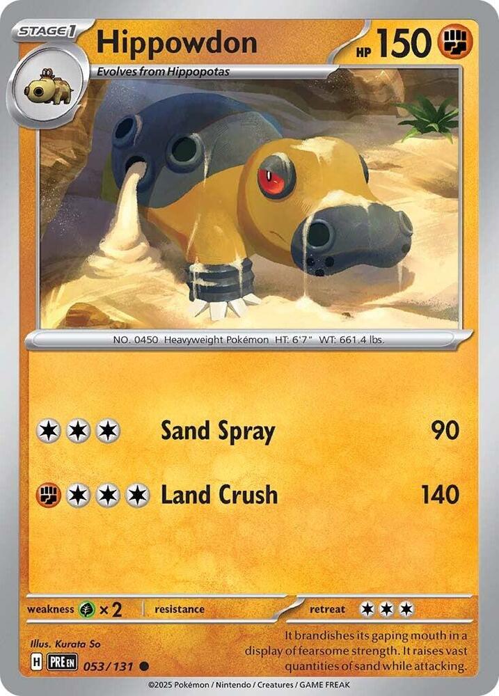 Hippowdon (053/131) [Scarlet & Violet: Prismatic Evolutions] | Infinity Cards & Collectibles