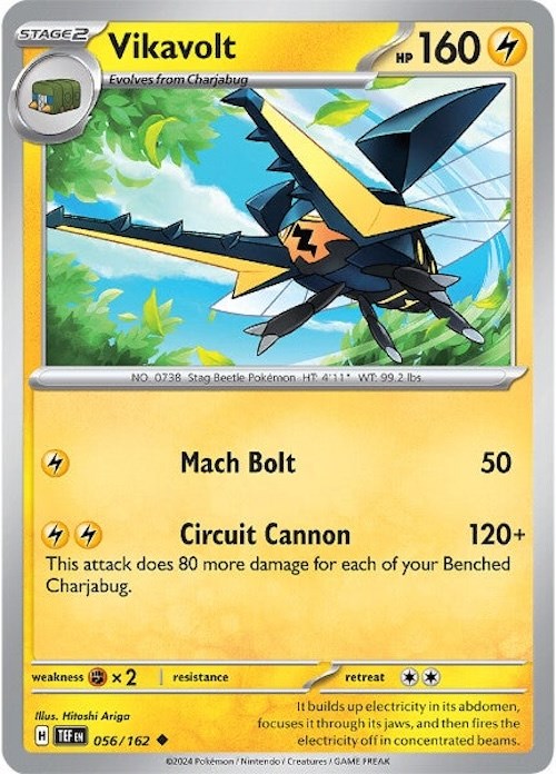 Vikavolt (056/162) [Scarlet & Violet: Temporal Forces] | Infinity Cards & Collectibles