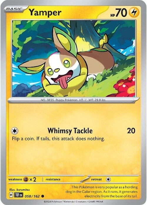 Yamper (058/162) [Scarlet & Violet: Temporal Forces] | Infinity Cards & Collectibles