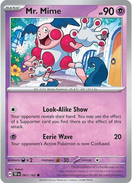 Mr. Mime (063/162) [Scarlet & Violet: Temporal Forces] | Infinity Cards & Collectibles