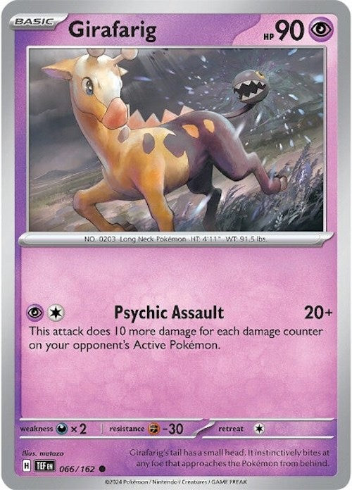 Girafarig (066/162) [Scarlet & Violet: Temporal Forces] | Infinity Cards & Collectibles