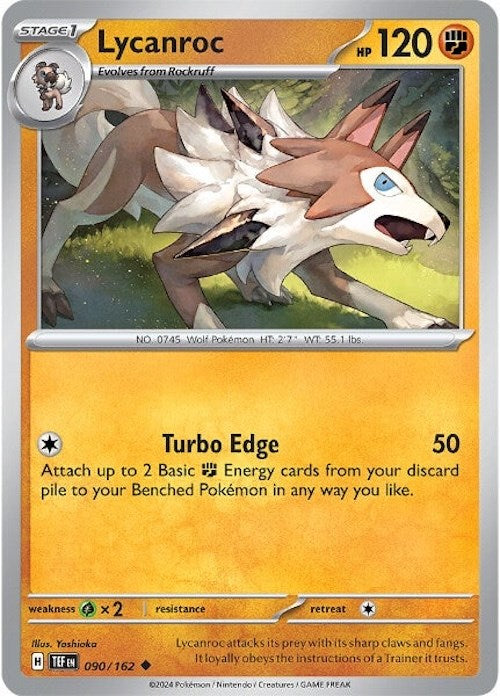 Lycanroc (090/162) [Scarlet & Violet: Temporal Forces] | Infinity Cards & Collectibles