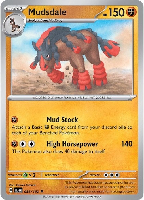 Mudsdale (092/162) [Scarlet & Violet: Temporal Forces] | Infinity Cards & Collectibles