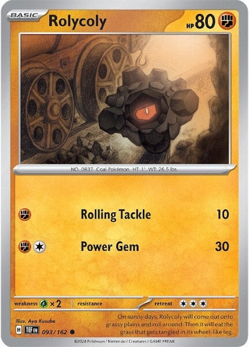 Rolycoly (093/162) [Scarlet & Violet: Temporal Forces] | Infinity Cards & Collectibles
