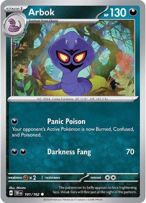 Arbok (101/162) [Scarlet & Violet: Temporal Forces] | Infinity Cards & Collectibles