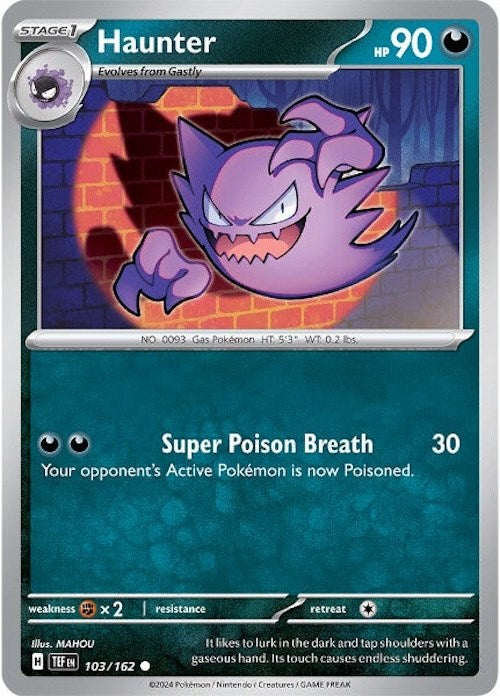 Haunter (103/162) [Scarlet & Violet: Temporal Forces] | Infinity Cards & Collectibles