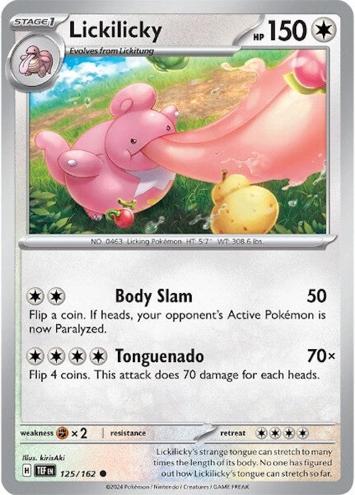 Lickilicky (125/162) [Scarlet & Violet: Temporal Forces] | Infinity Cards & Collectibles