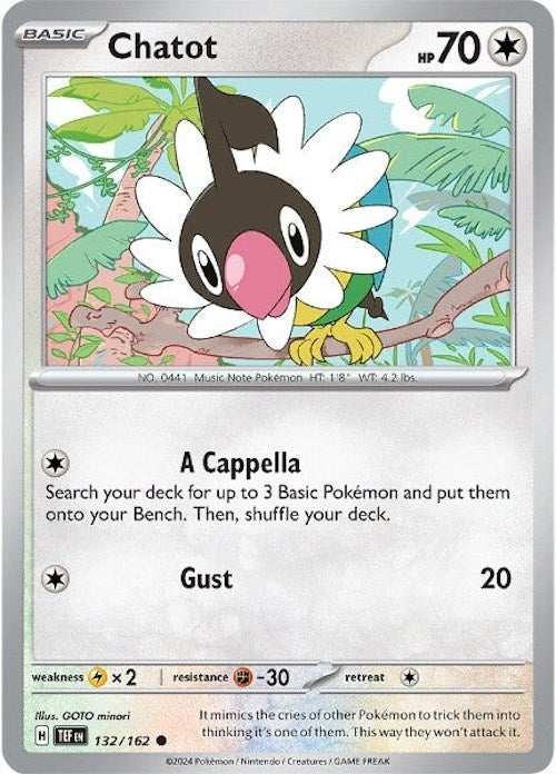 Chatot (132/162) [Scarlet & Violet: Temporal Forces] | Infinity Cards & Collectibles