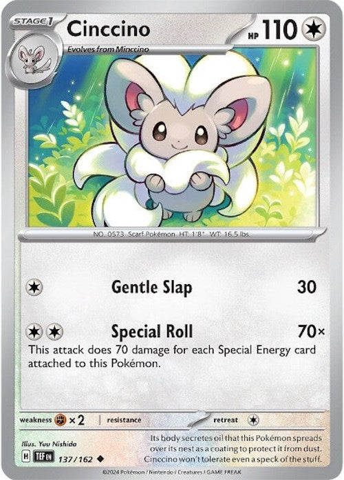 Cinccino (137/162) [Scarlet & Violet: Temporal Forces] | Infinity Cards & Collectibles