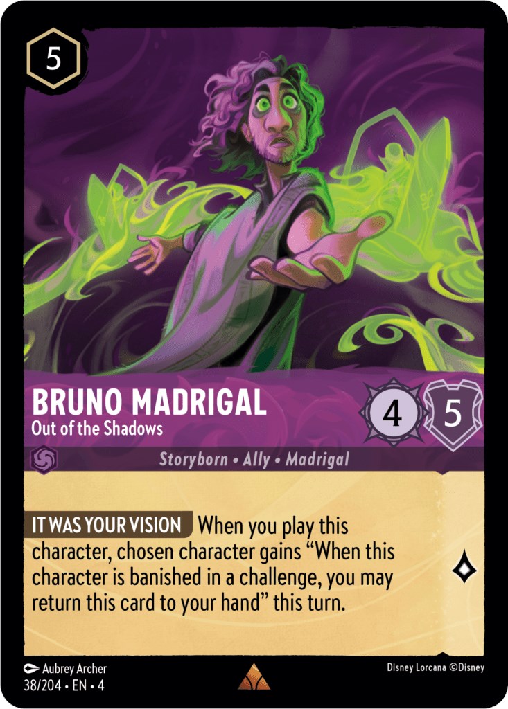 Bruno Madrigal - Out of the Shadows (38/204) [Ursula's Return] | Infinity Cards & Collectibles