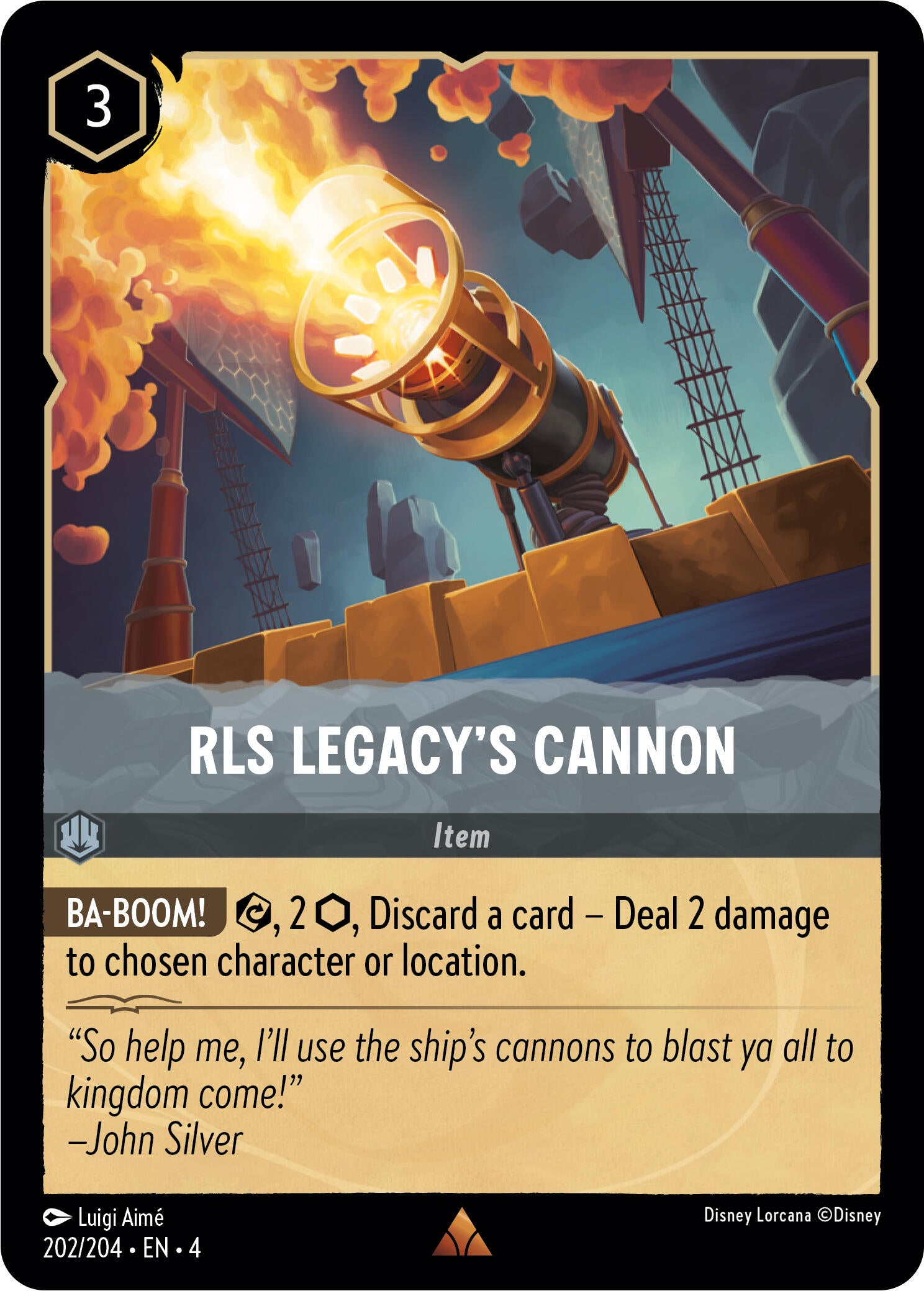 RLS Legacy's Cannon (202/204) [Ursula's Return] | Infinity Cards & Collectibles