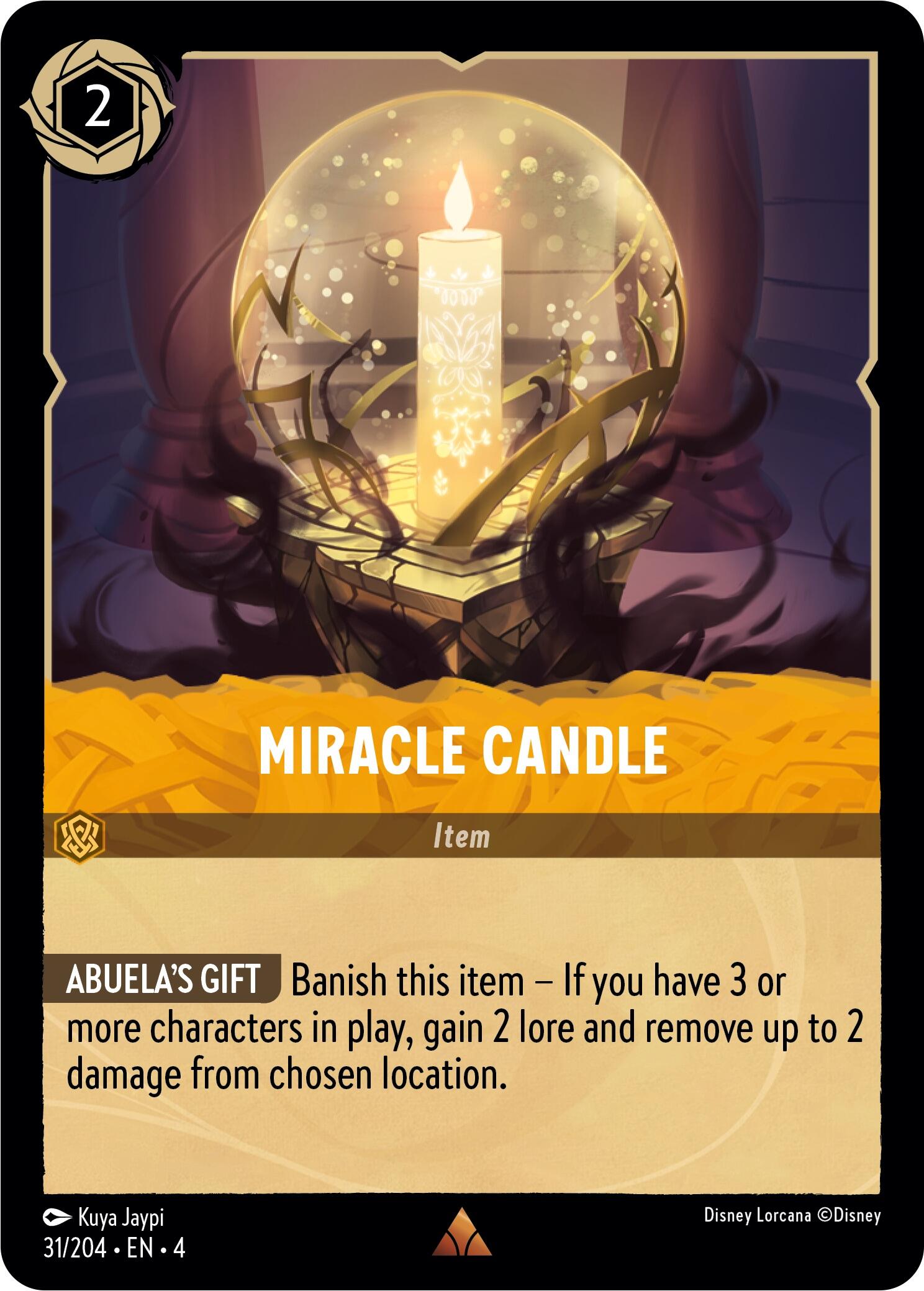 Miracle Candle (31/204) [Ursula's Return] | Infinity Cards & Collectibles