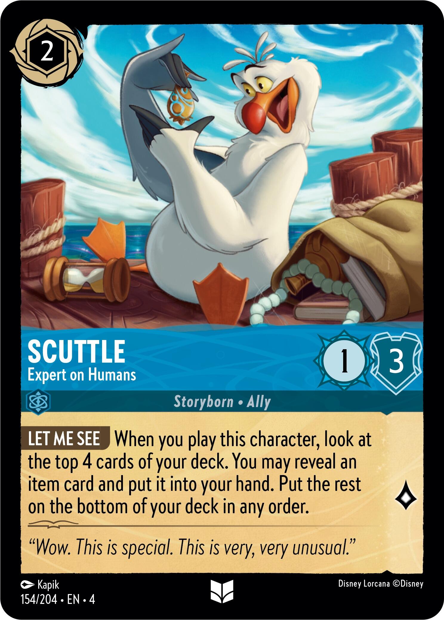 Scuttle - Expert on Humans (154/204) [Ursula's Return] | Infinity Cards & Collectibles