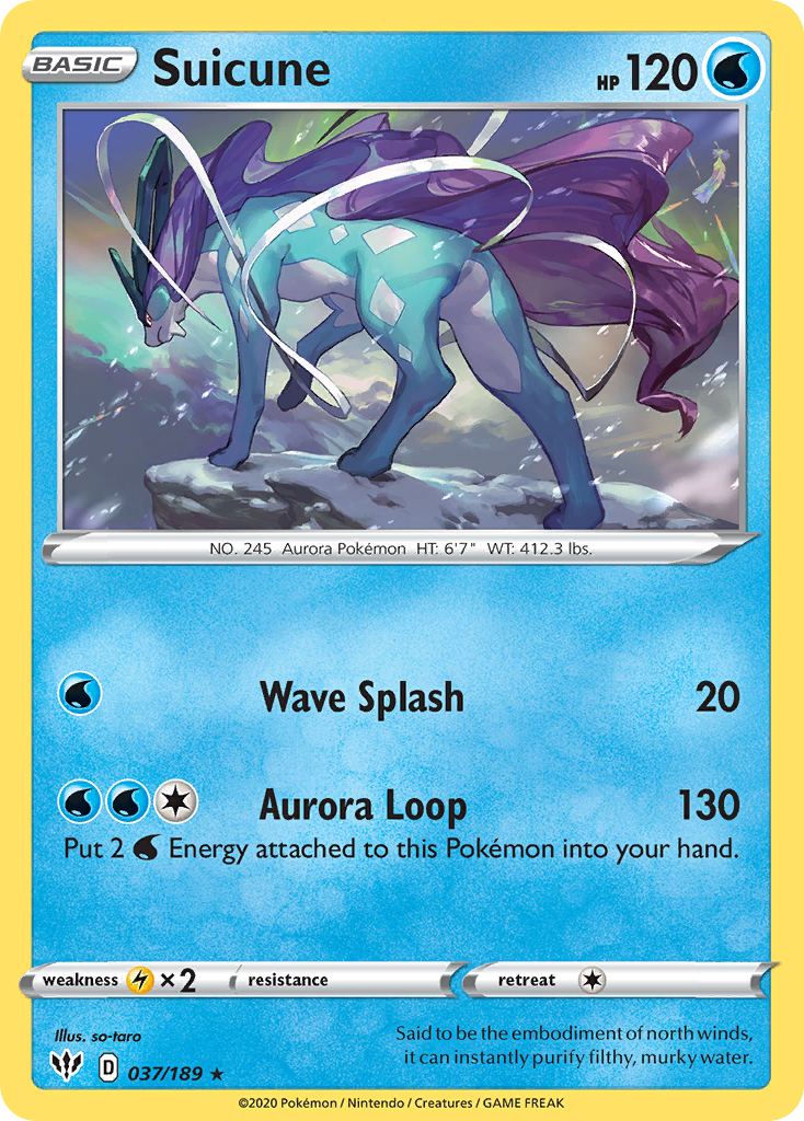 Suicune (037/189) [Sword & Shield: Darkness Ablaze] | Infinity Cards & Collectibles