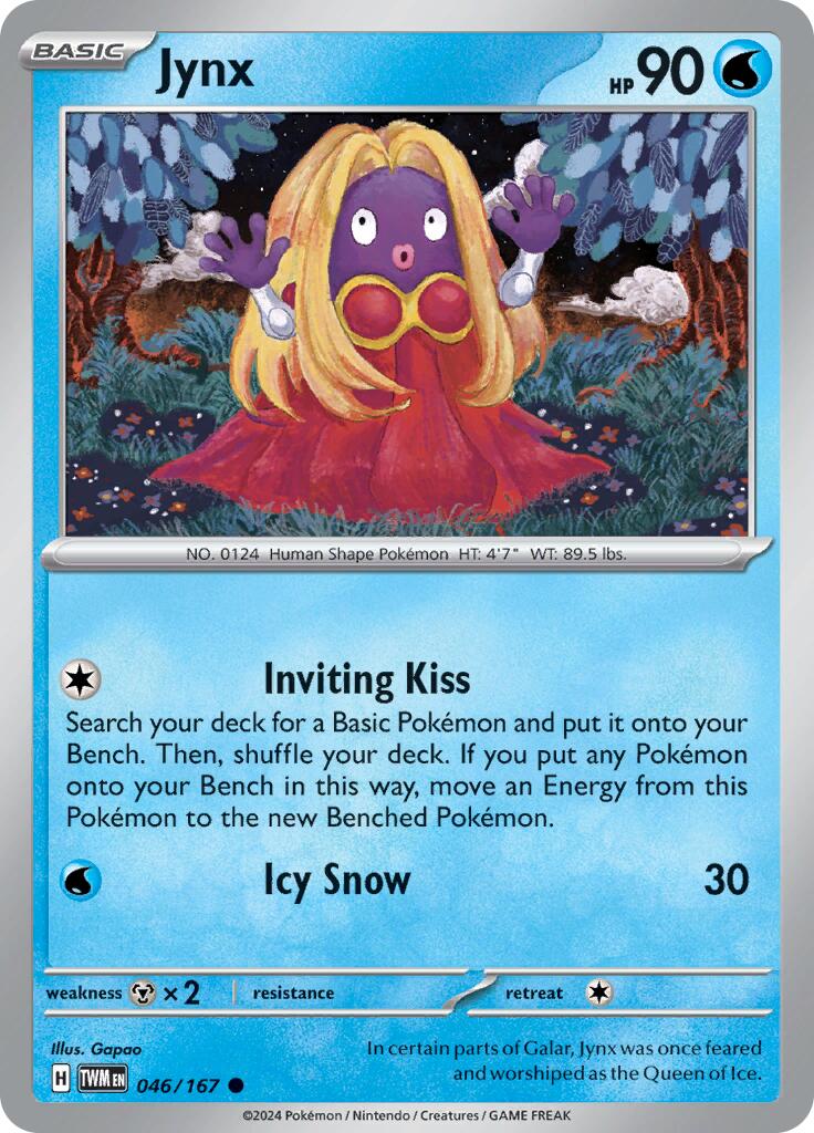 Jynx (046/167) [Scarlet & Violet: Twilight Masquerade] | Infinity Cards & Collectibles