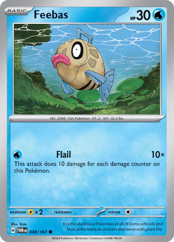 Feebas (049/167) [Scarlet & Violet: Twilight Masquerade] | Infinity Cards & Collectibles