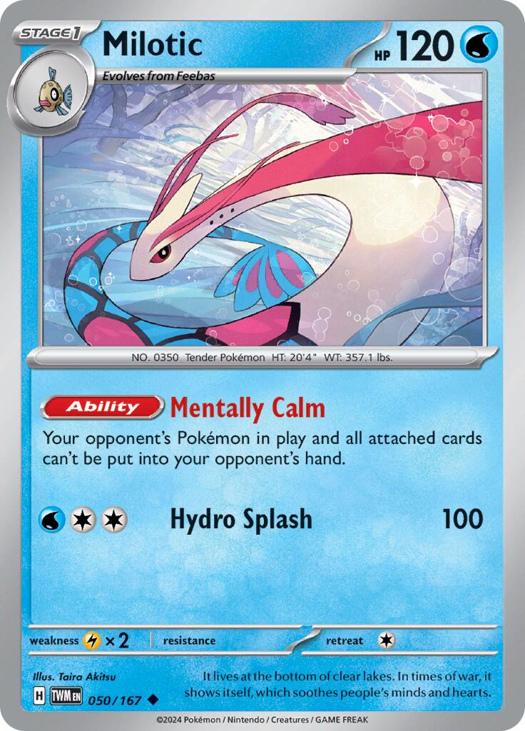 Milotic (050/167) [Scarlet & Violet: Twilight Masquerade] | Infinity Cards & Collectibles
