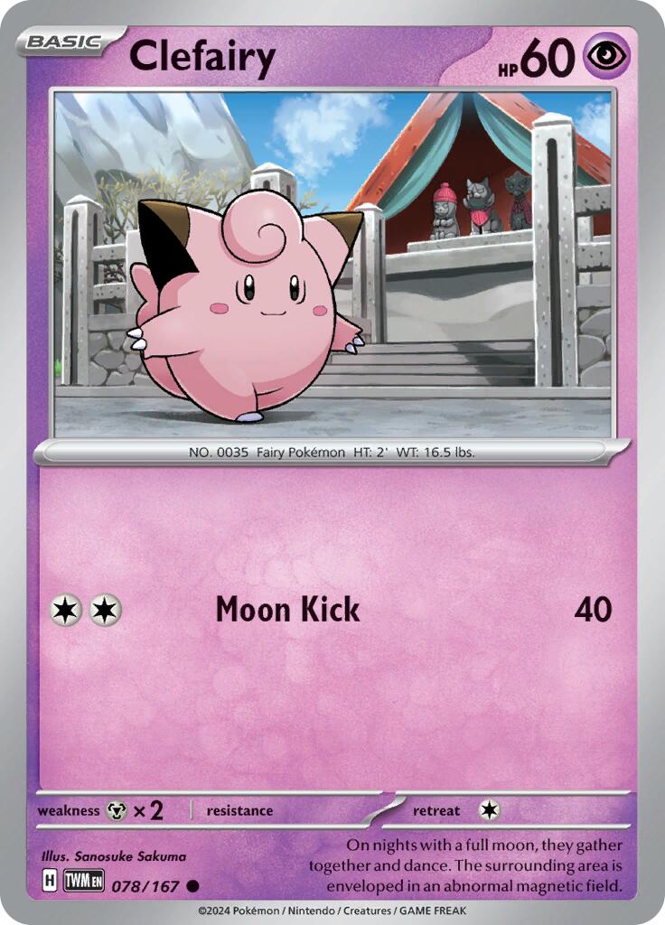 Clefairy (078/167) [Scarlet & Violet: Twilight Masquerade] | Infinity Cards & Collectibles