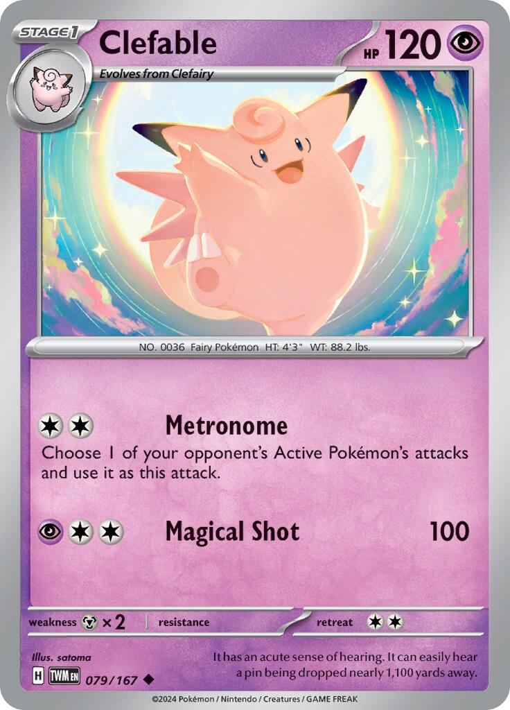 Clefable (079/167) [Scarlet & Violet: Twilight Masquerade] | Infinity Cards & Collectibles