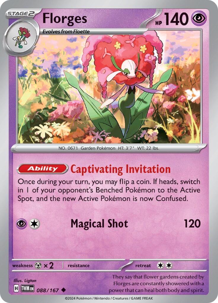 Florges (088/167) [Scarlet & Violet: Twilight Masquerade] | Infinity Cards & Collectibles