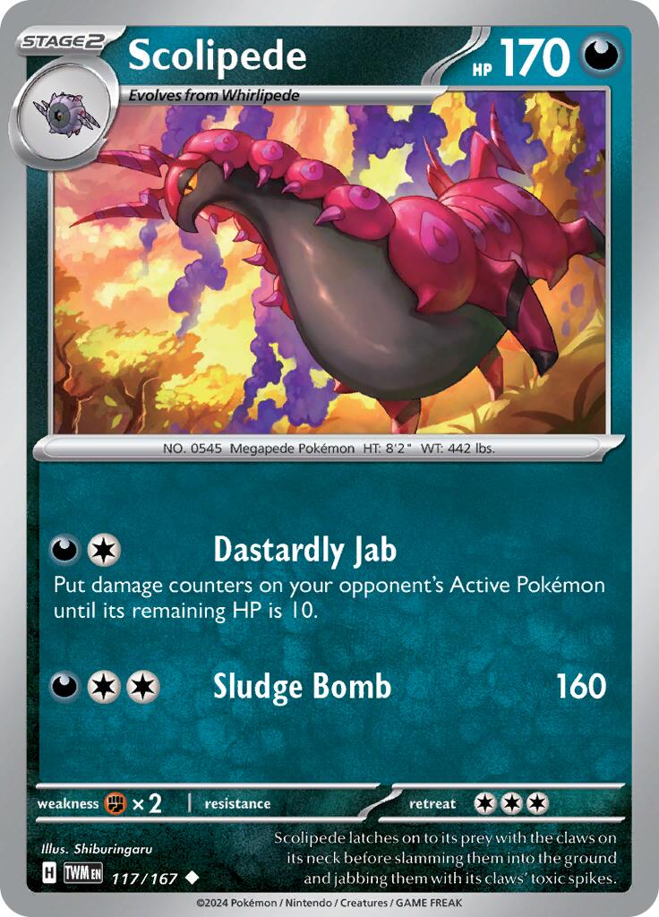 Scolipede (117/167) [Scarlet & Violet: Twilight Masquerade] | Infinity Cards & Collectibles